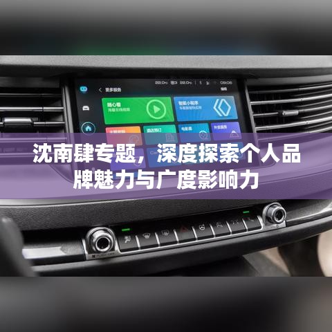 沈南肆专题，深度探索个人品牌魅力与广度影响力