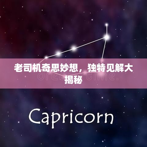 老司机奇思妙想，独特见解大揭秘