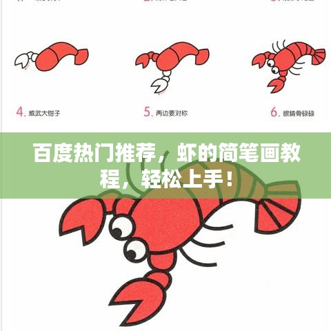 百度热门推荐，虾的简笔画教程，轻松上手！