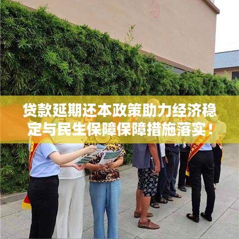 贷款延期还本政策助力经济稳定与民生保障保障措施落实！