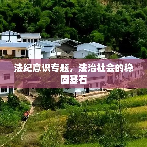 法纪意识专题，法治社会的稳固基石